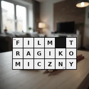 Hasło krzyżówkowe film który łączy w swej konstrukcji elementy komizmu liryzmu i tragizmu tworząc z nich zarazem komediową i dramatyczną wizję świata wywołującą zarówno śmiech jak i współczucie widza - film tragikomiczny – rozwiązanie, synonimy, podpowiedzi i definicje krzyżówkowe